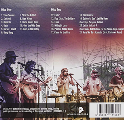 Dispatch Live 18 Album Back Cover